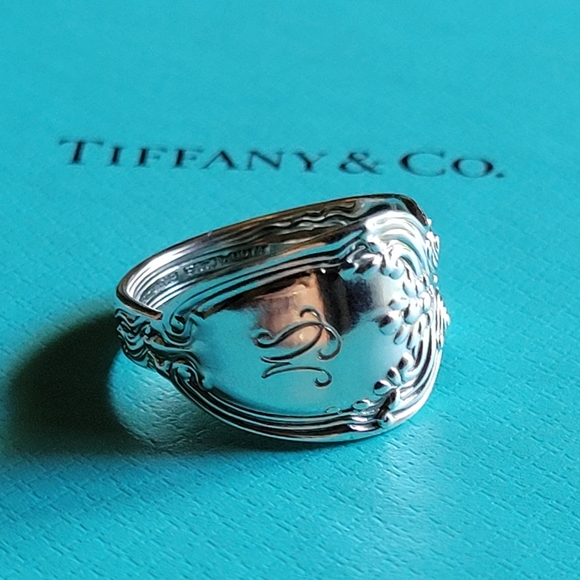 1890 Tiffany &Company Broom Corn Spoon Ring in Sterling Silver #69 - Picture 9 of 17